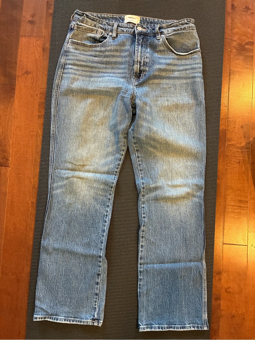 KanCan Straight-Leg Jeans in Light/Medium Blue Wash